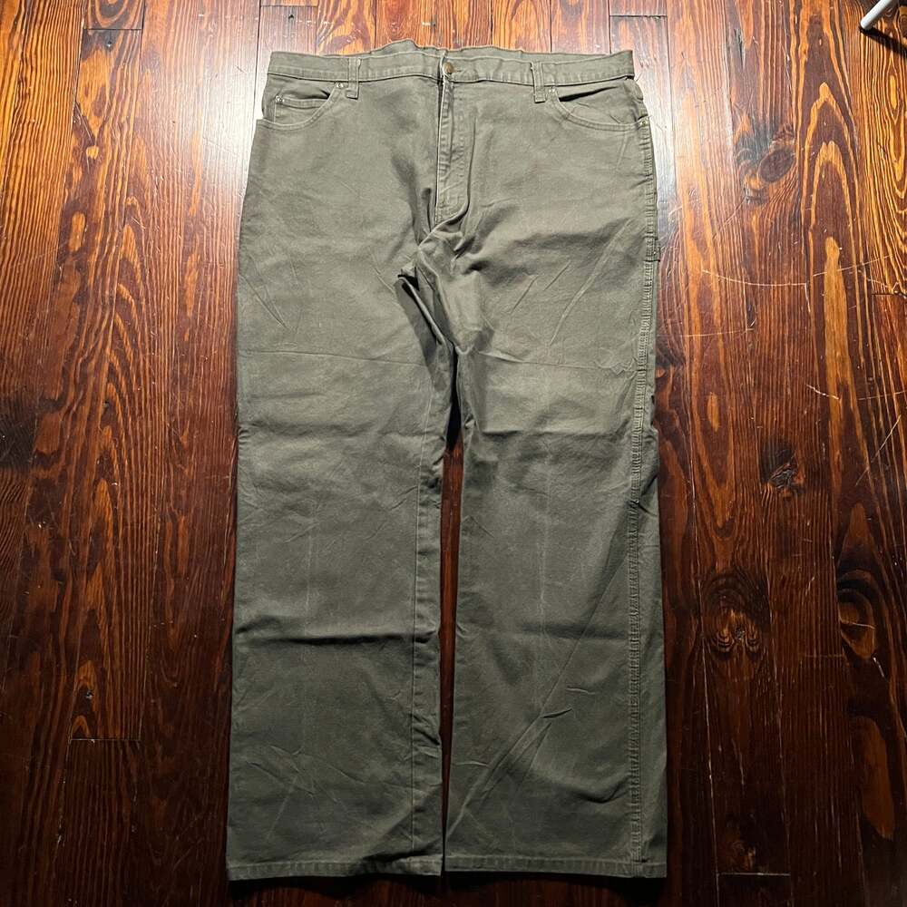 Dickies 40 Workwear Cargo Pants Olive Green Relaxed
